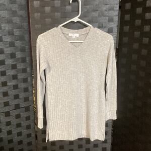 Girls Peyton Bre Sweater Dress Size 12 Grey/Silver With Pockets